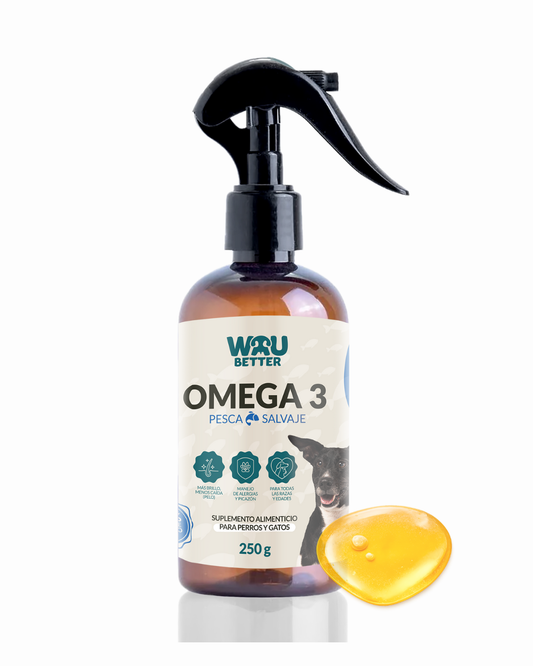 Omega-3 Pesca Salvaje WAU BETTER para perros y gatos - aceite marino formato spray 250ml